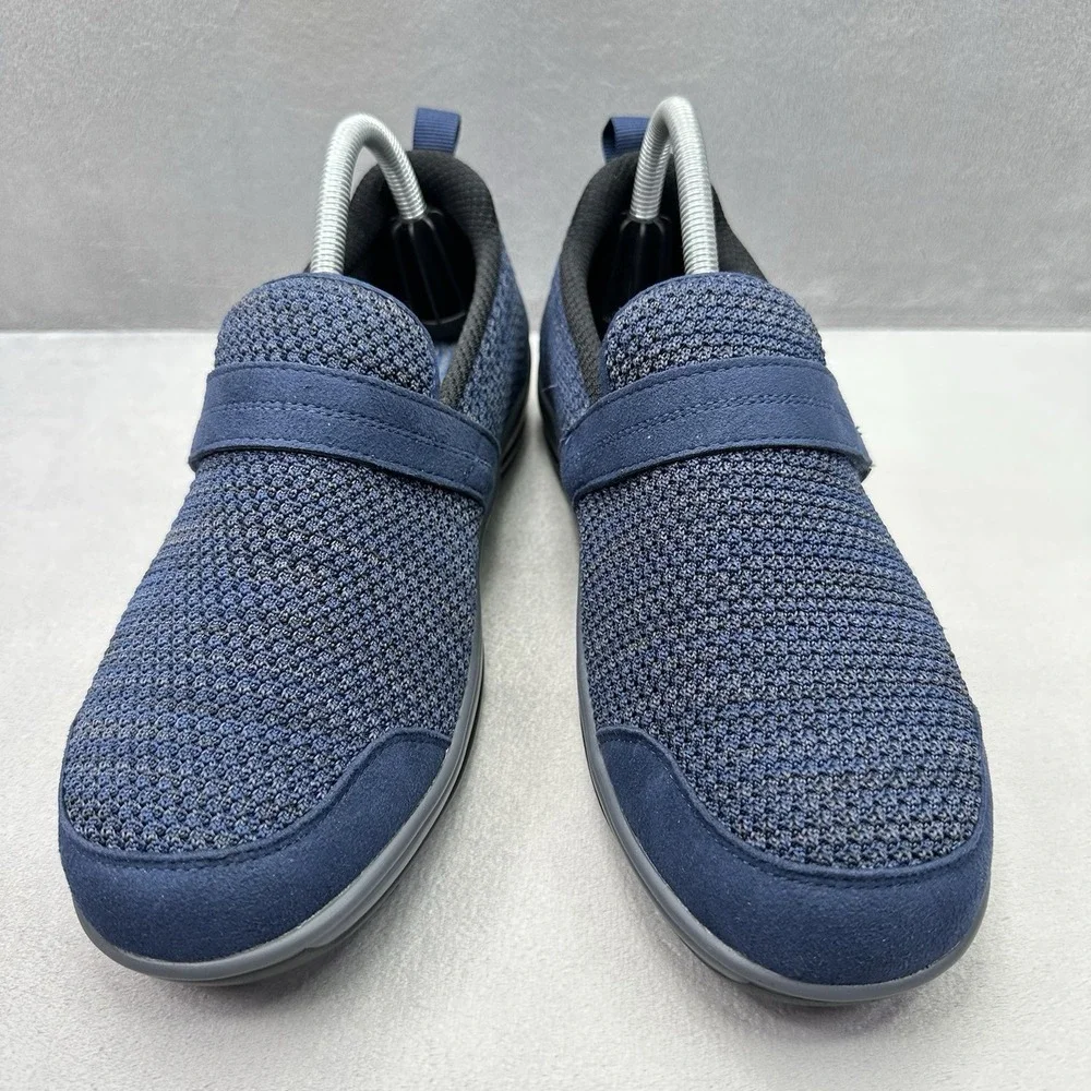 OrthoFeet Quincy‎ 823 Womens Size 10 (B) Shoes Navy Suede Stretchable Comfort